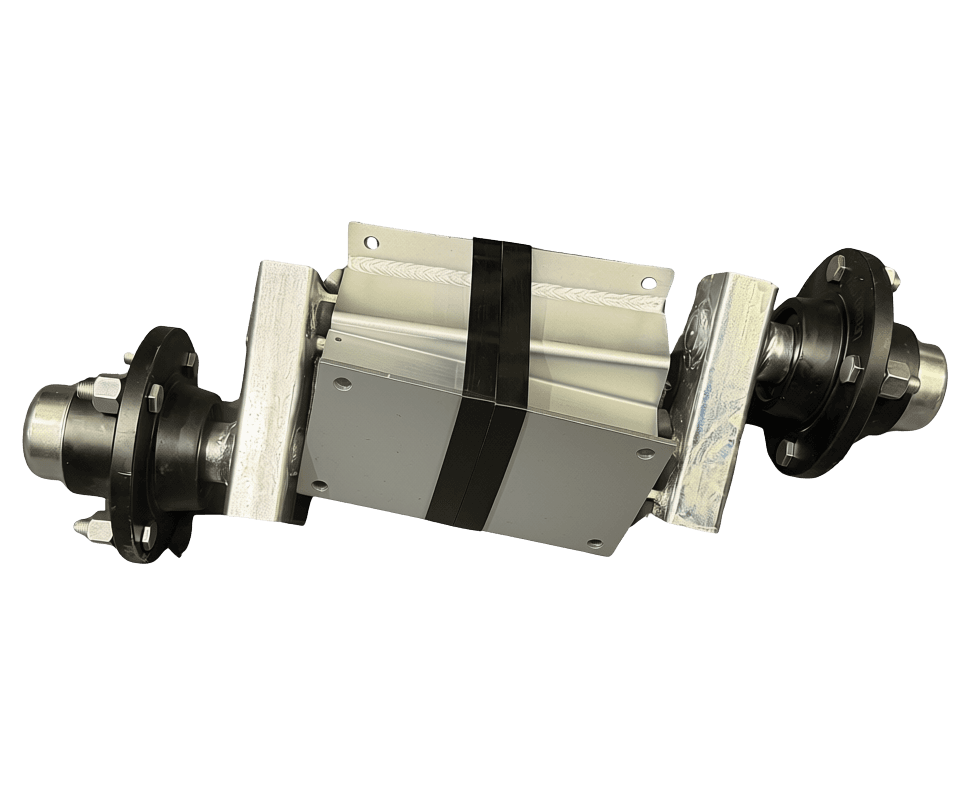 Indespension 350kg Extended Stub Axle, Unbraked Suspension Unit Complete With HU004