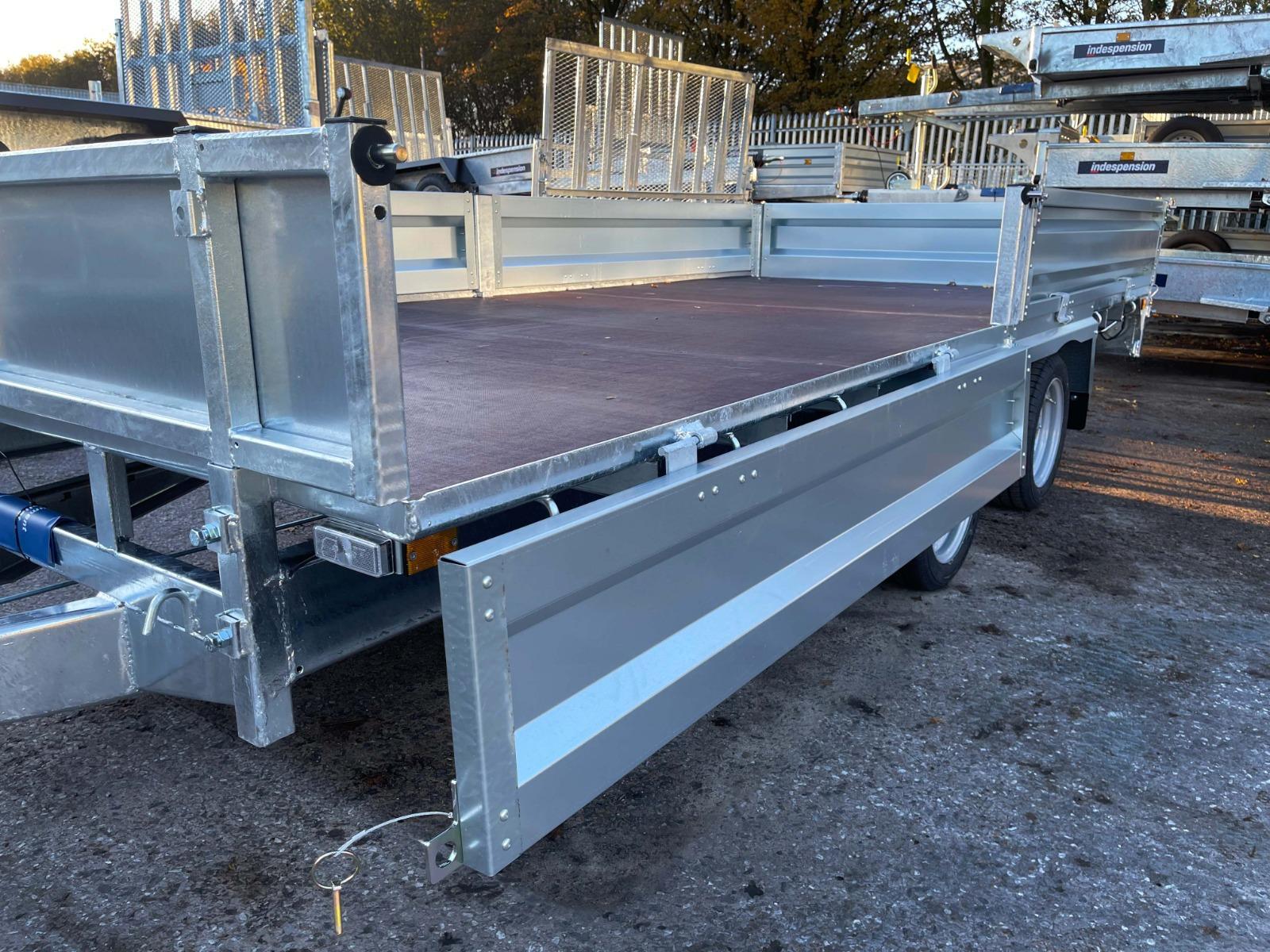 Indespension Braked 10' x 6'6" Twin Axle Flatbed Trailer Image 30