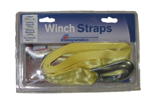 1000kg 4m Winch Strap (Large Hook) Image 10