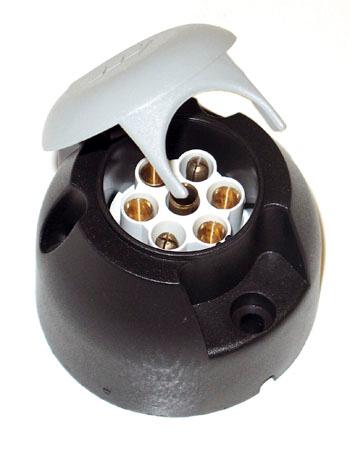 7PIN Grey Plastic Trailer Socket Image 10