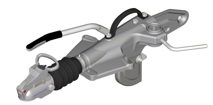 2000-2700kg Knott KFG27 Cast Delta Coupling INC OE Locking Cast Head (Avonride Loop Handle)