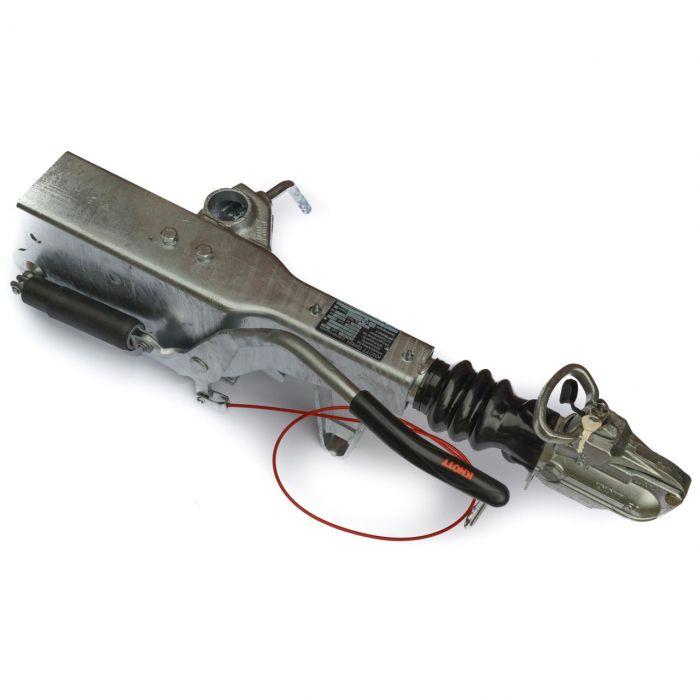 1600-3000kg Knott KRV30 Pressed Straight Coupling INC Knott Cast Locking Head (100mm Square)