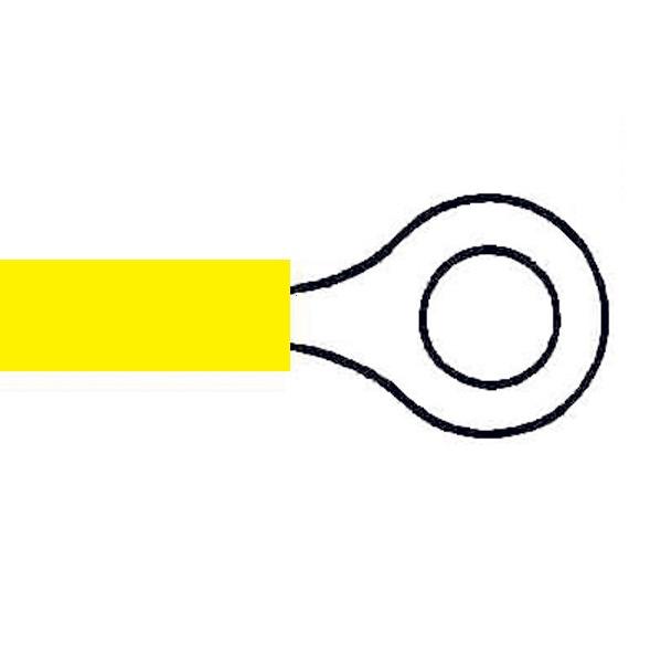 6.4mm Yellow Ring Terminal Image 10