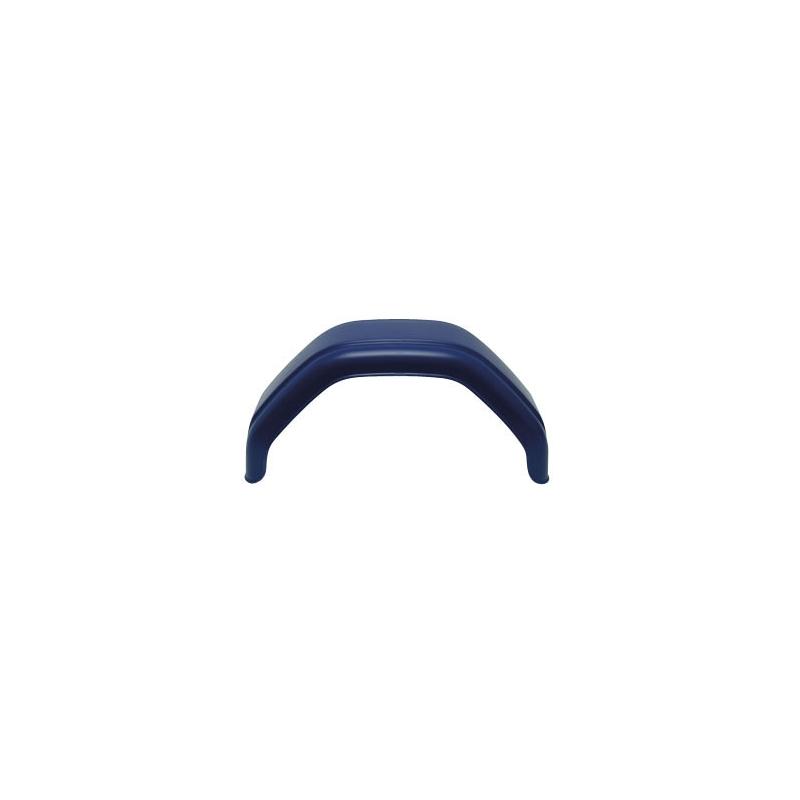 Single Angular Blue Plastic Mudguard - 10" Wheel - 660mm Length - 200mm Width