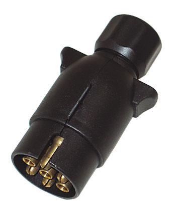7PIN Black Plastic Trailer Plug Image 10