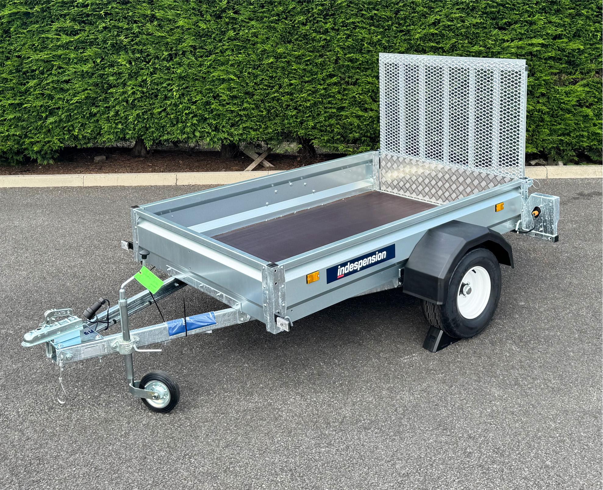 Indespension Unbraked 6'6" X 4' Ramptail Single Axle Trailer
