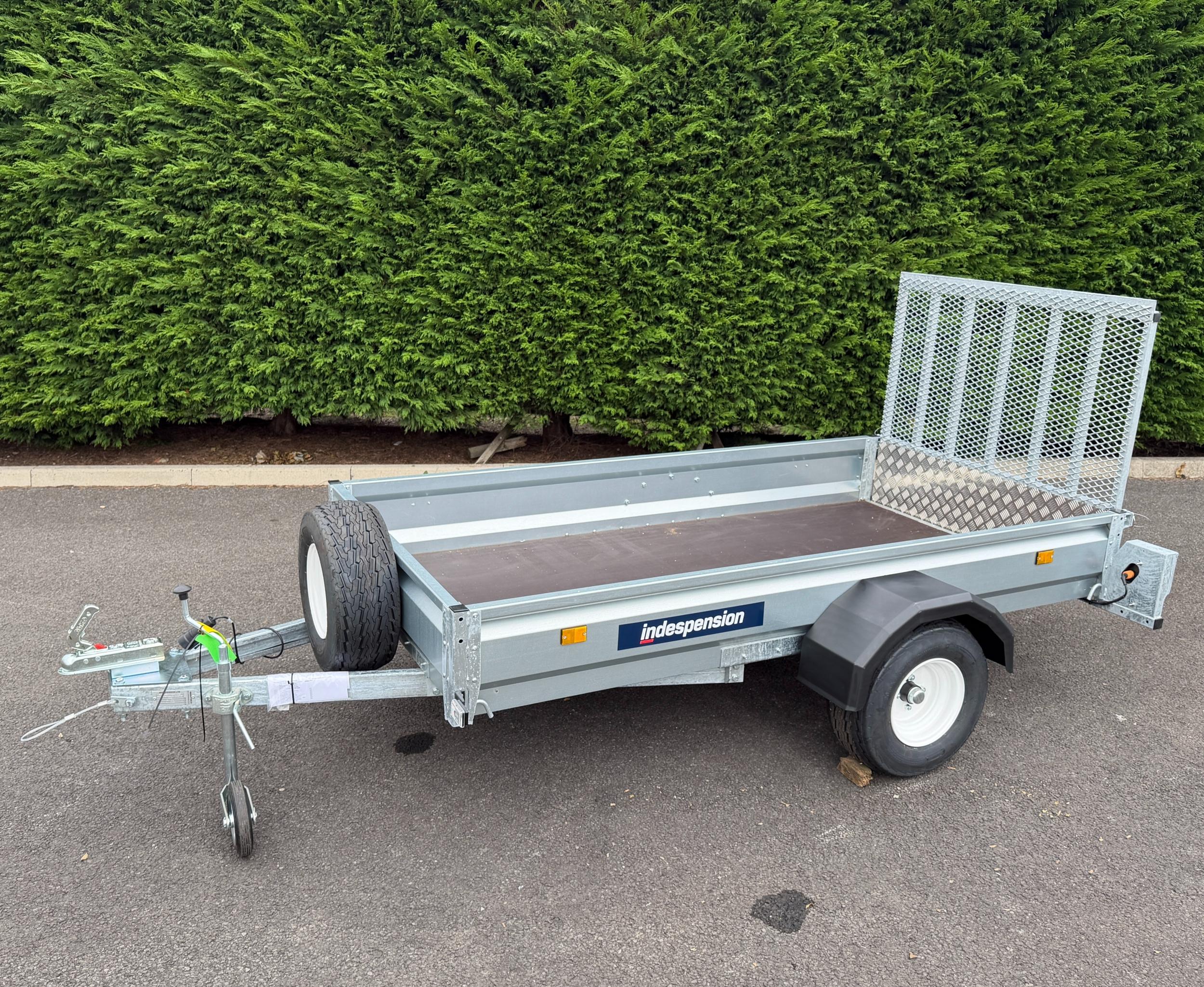 Indespension Unbraked 8' X 4' Single Axle Trailer (Ramptail)