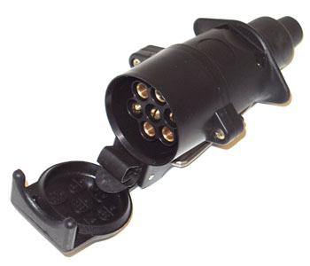 7PIN Black Plastic Inline Socket Image 10
