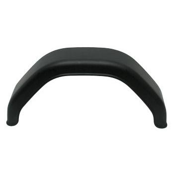 8" Angular Single Black Plastic Mudguard Image 10