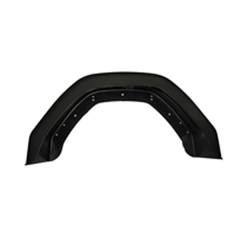 10" Angular Single Black Mudguard - Plastic Image 10