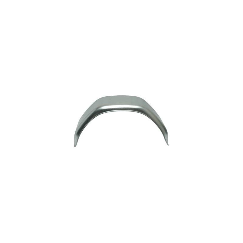 Single Angular Galvanised Mudguard - 13" Wheel - 750mm Length - 220mm Width