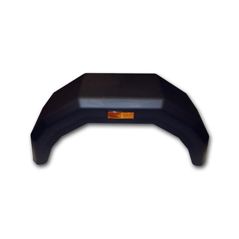 13" Angular Single Black Plastic Mudguard Image 10