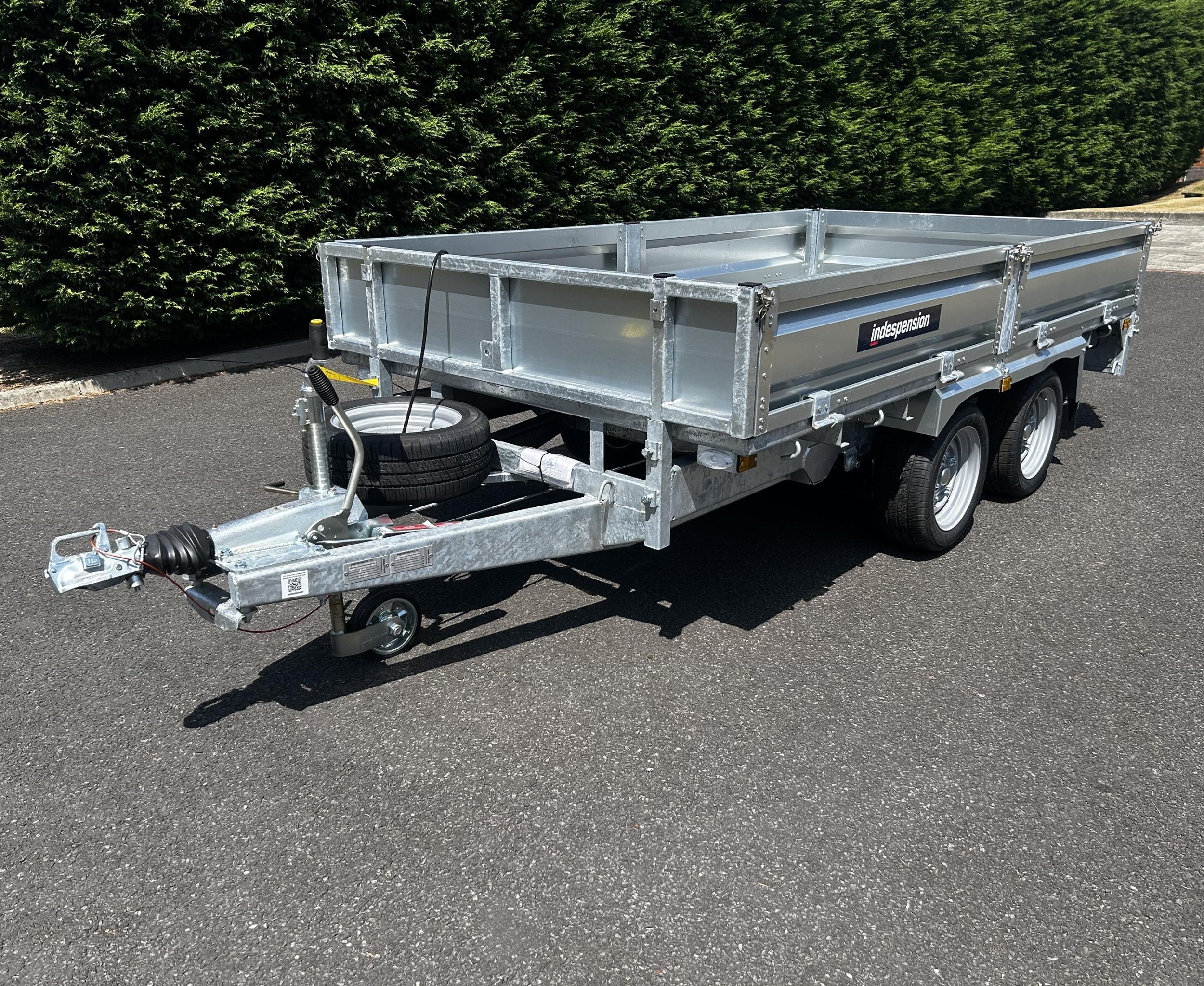 Indespension Braked 10' x 6'6" Twin Axle Flatbed Trailer