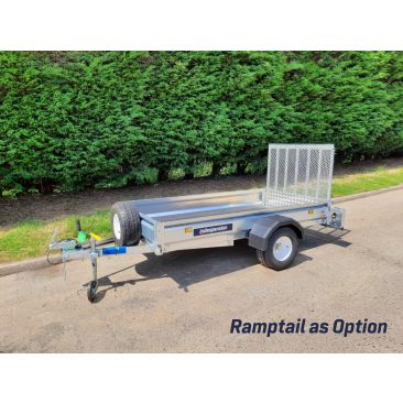 Unbraked 6'6" X 4' Goods Trailer With Ramptail