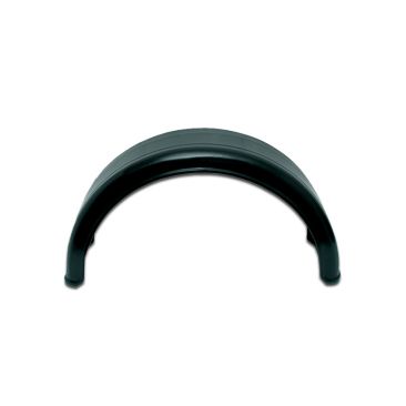 14" Arched Single Mudguard - Black Plastic 