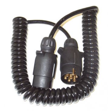 2.5m Curly Cable Connecting Lead 7PIN