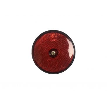 Red Circular Plastic Reflector