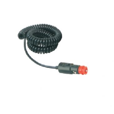 Cigarette Lighter Plug And Curly Cable