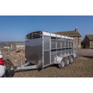 Triple Axle 14' x 6' x 6'H Livestock Sheep Spec Trailer