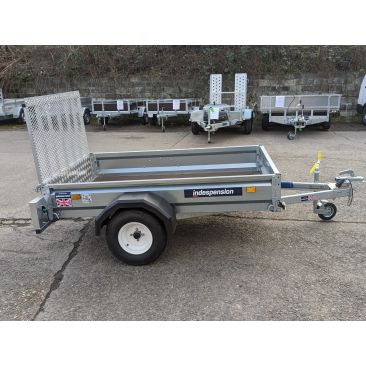 Unbraked 6'6" X 4' indespension Trailer - With Ramp
