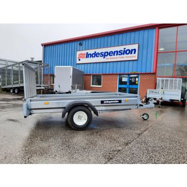 Indespension Unbraked 8' X 4' Extended Single Axle Trailer - With Ramptail