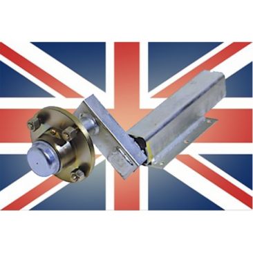 Indespension 500kg Extended Stub Axle, Unbraked Suspension Unit Complete With HU004